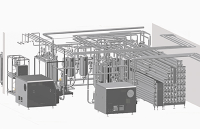 Erhitzer zur Herstellung von hochpasteurisierten oder sterilen Produkten